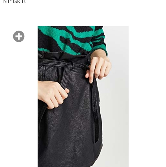 Free people. Sz 0. Faux leather skirt. - Picture 15 of 15